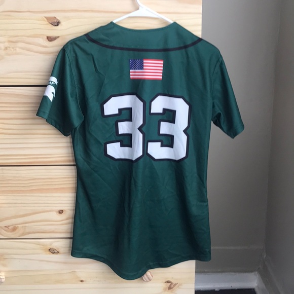 Ladies Baseball Button Up - Picture 3 of 4